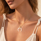 FuAttract Calm Love Intuition & Spiritual Balance Crescent Moon Multi-Stone Necklace - image 13