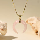 FuAttract Calm Love Intuition & Spiritual Balance Crescent Moon Multi-Stone Necklace - Rose Quartz - image 12