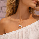 FuAttract Calm Love Intuition & Spiritual Balance Crescent Moon Multi-Stone Necklace - image 15