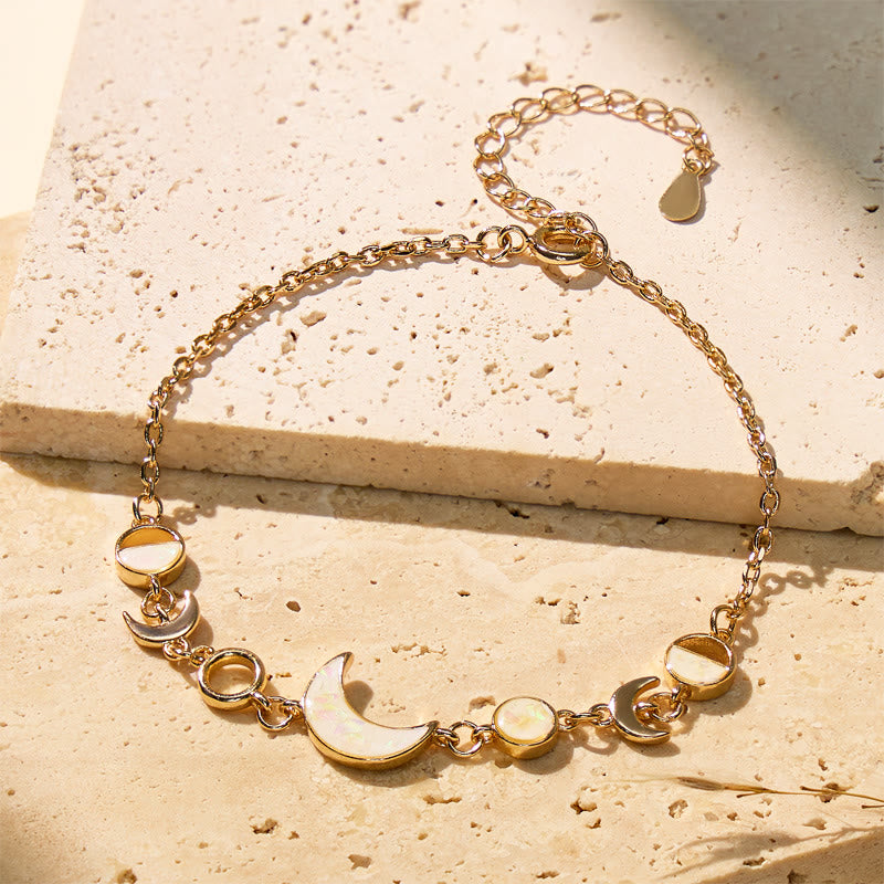 FuAttract Confidence Calm Balance & Vital Energy Sun & Crescent Moon Bracelet - Gold - image 0