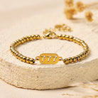 FuAttract Angel Numbers Stainless Steel Bracelet – Guidance Strength & Modern Energy - Gold - image 0