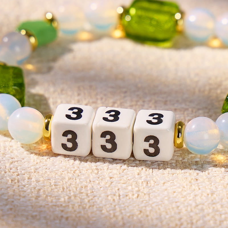 FuAttract Angel Numbers Opalite Bracelet – Calm Clarity Balance & Gentle Energy Flow - image 4