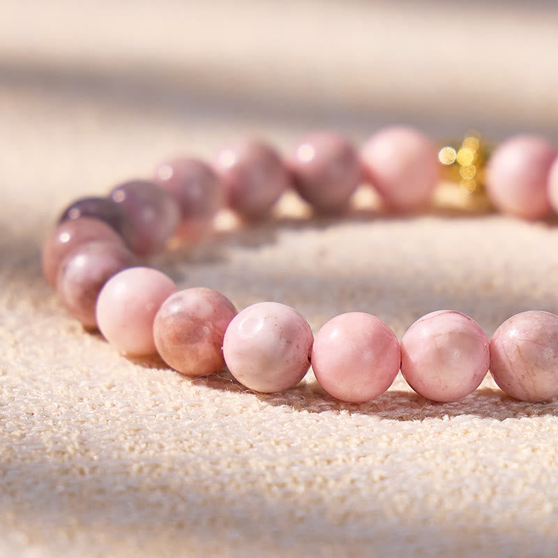 FuAttract Crescent Moon Pink Zebra Jasper Bracelet – Emotional Healing & Calm Balance - image 5