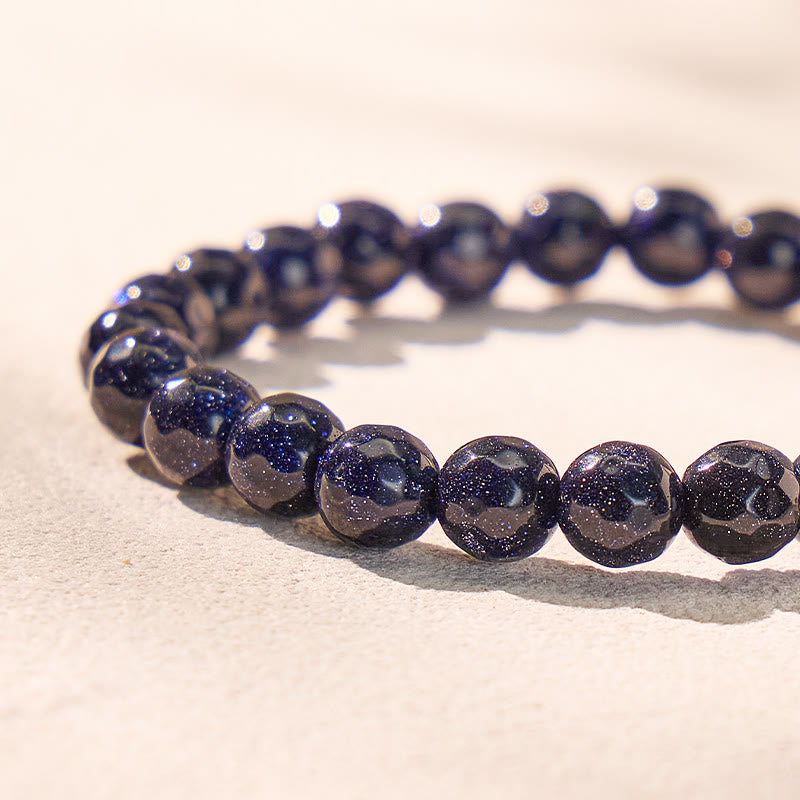 FuAttract Crescent Moon Blue Sandstone S999 Silver Bracelet – Focus & Calm Clarity - image 6