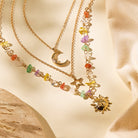 FuAttract Sun & Crescent Moon Necklace – Calm Vitality & Balanced Energy  - Copper - image 0