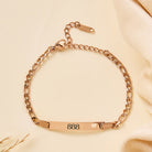 FuAttract Angel Numbers Stainless Steel Bracelet – Destiny Guidance Modern Strength - Rose Gold - 888 - image 27