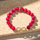 FuAttract Courage Focus Vital Energy Infinity Red Tiger's Eye Bracelet - image 1