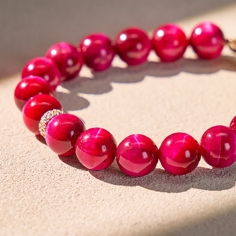 FuAttract Courage Focus Vital Energy Infinity Red Tiger's Eye Bracelet - image 5
