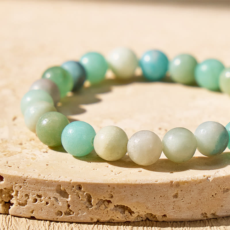 FuAttract Clarity Emotional Flow Angel Numbers Amazonite Stainless Steel Bracelet - image 5