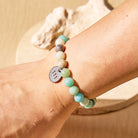 FuAttract Clarity Emotional Flow Angel Numbers Amazonite Stainless Steel Bracelet - image 3