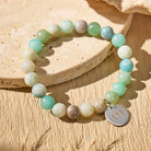 FuAttract Clarity Emotional Flow Angel Numbers Amazonite Stainless Steel Bracelet - image 1