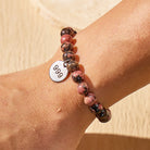 FuAttract Angel Numbers Rhodonite Stainless Steel Bracelet – Heart Balance Strength - image 3