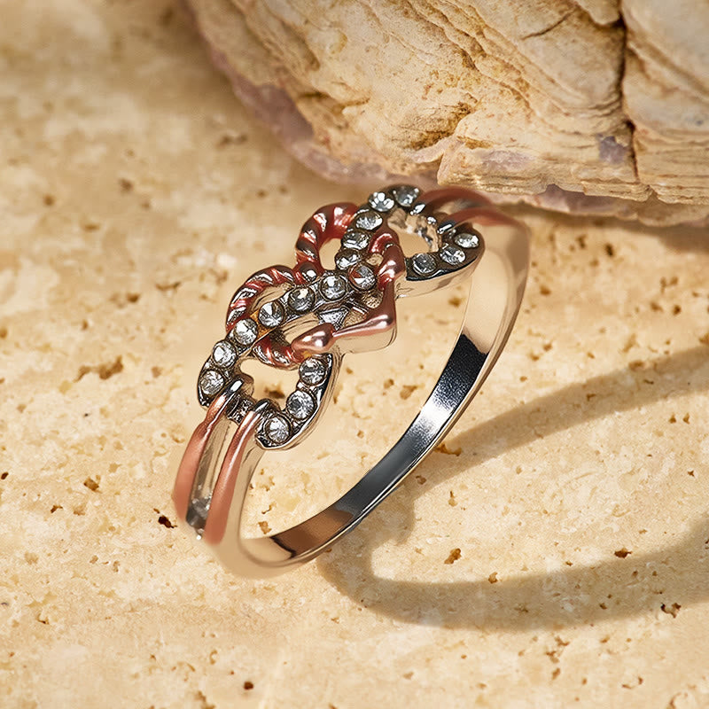 FuAttract Infinity Heart Zircon Ring – Love Vitality Radiance Balance Energy - image 1