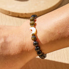FuAttract Crescent Moon Golden Obsidian Bracelet – Clarity Protection Calm Energy  - image 3