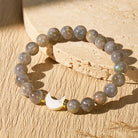 FuAttract Crescent Moon Labradorite Bracelet – Intuition Protection Calm Energy - image 1