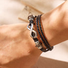 FuAttract Infinity Leather Bracelet – Love Vitality Strength Minimal Energy - image 3