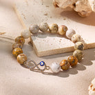 FuAttract Protection Joy Emotional Balance Evil Eye Crazy Lace Agate Bracelet - image 2