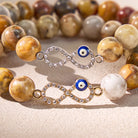 FuAttract Protection Joy Emotional Balance Evil Eye Crazy Lace Agate Bracelet - image 6
