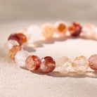 FuAttract Crescent Moon Red Glue Flower Stainless Steel Bracelet – Calm & Protection - image 5