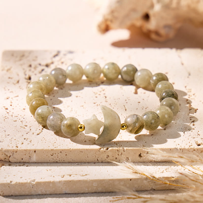 FuAttract Crescent Moon Multi Crystal Bracelet – Clarity Focus Love Energy - Labradorite - image 24