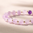 FuAttract Calm Stability Balance Crescent Moon Purple Jade Amethyst Bracelet - image 5