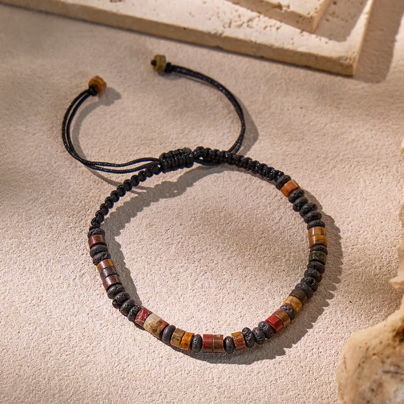 FREE Today: Grounding Luck Strength Braided Cord Tiger's Eye Adjustable Bracelet  - image 2