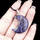 FuAttract Crescent Moon Multi-Stone Necklace – Calm Protection Balance & Emotional Healing - Blue Lace Agate - image 19