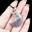 FuAttract Crescent Moon Multi-Stone Necklace – Calm Protection Balance & Emotional Healing - Labradorite - image 17