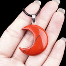 FuAttract Crescent Moon Multi-Stone Necklace – Calm Protection Balance & Emotional Healing - Red Jasper - image 13