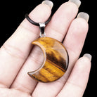 FuAttract Crescent Moon Multi-Stone Necklace – Calm Protection Balance & Emotional Healing - Tiger's Eye - image 12