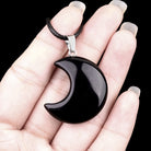 FuAttract Crescent Moon Multi-Stone Necklace – Calm Protection Balance & Emotional Healing - Black Obsidian - image 14
