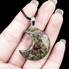FuAttract Crescent Moon Multi-Stone Necklace – Calm Protection Balance & Emotional Healing - Dragon Blood Jasper - image 23