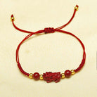 FuAttract Wealth Protection Luck Flow Pixiu Cinnabar Red String Bracelet - image 1