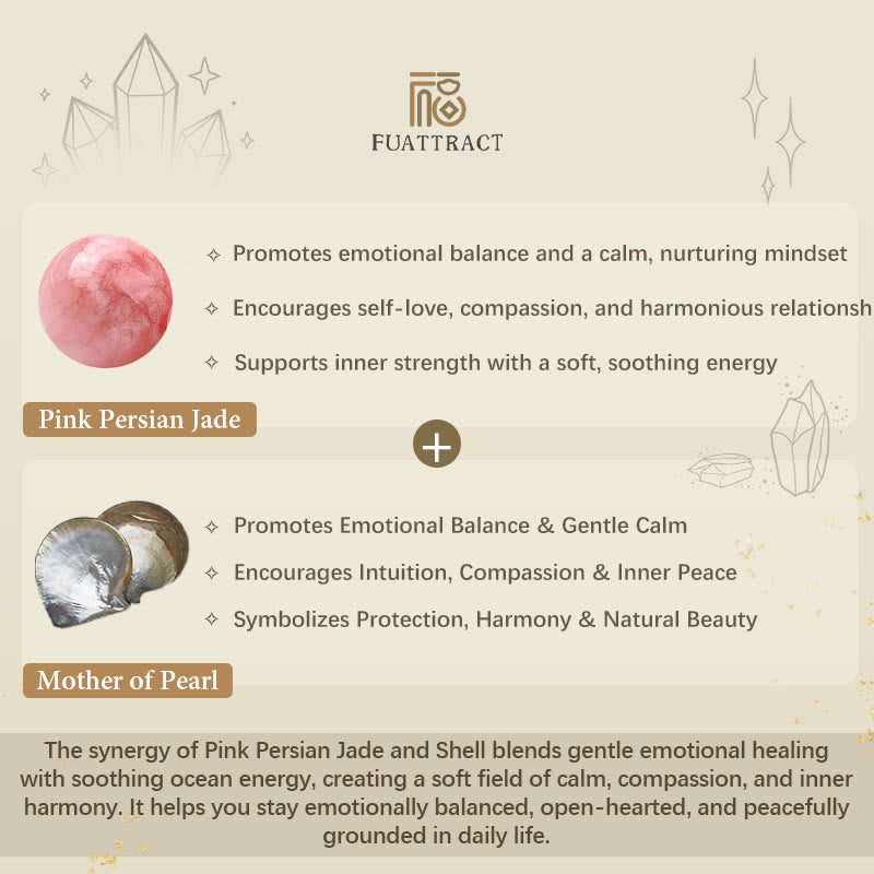 FuAttract Love Harmony Balance Angel Numbers Pink Persian Jade Bracelet - image 8