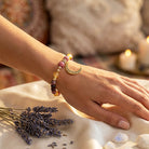 FuAttract Abundance Vitality Crescent Moon Rhodonite Citrine Garnet Bracelet - image 3