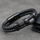 FuAttract Grounding Focus Vitality Strength Leather Braided Bracelet - image 4