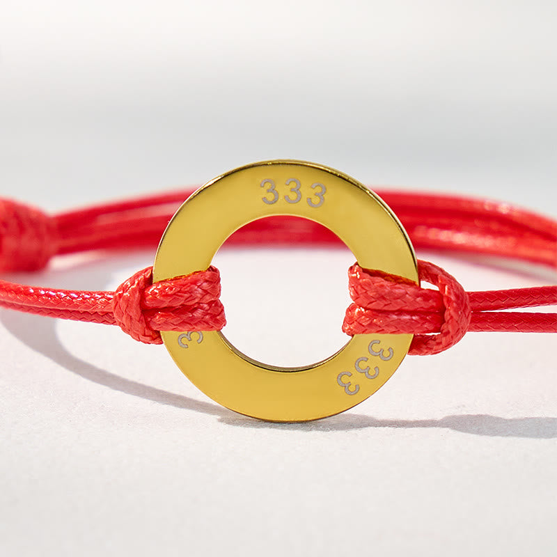 FuAttract Angel Numbers Red String Bracelet – Protection Strength Good Fortune - image 3