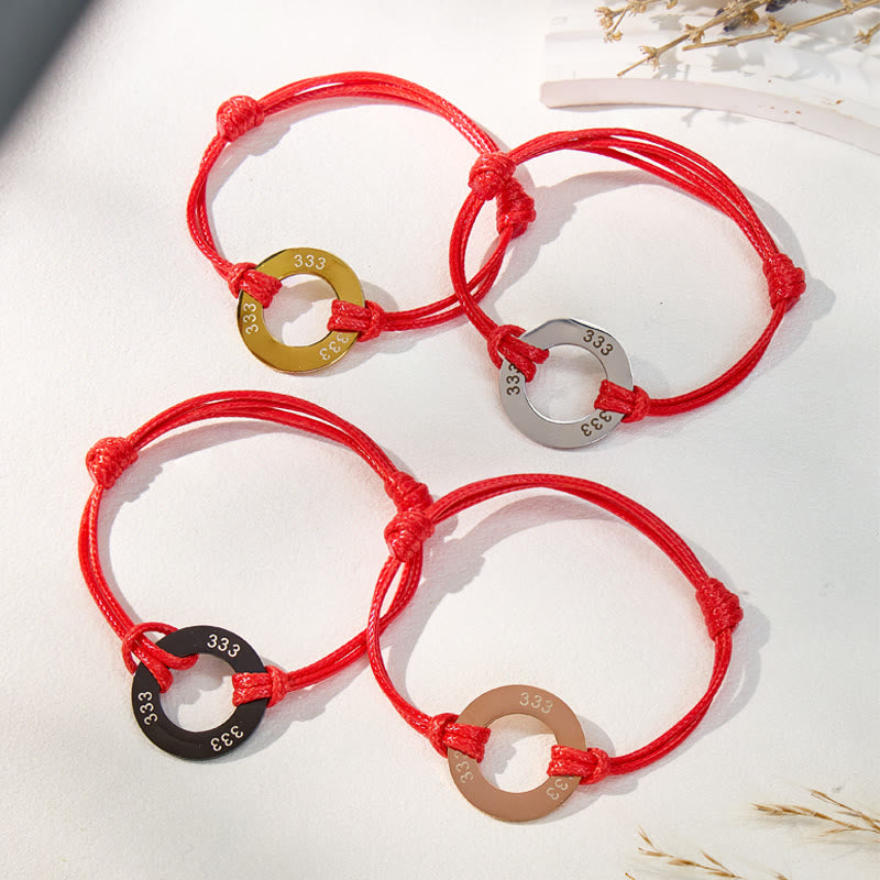 FuAttract Angel Numbers Red String Bracelet – Protection Strength Good Fortune - image 5