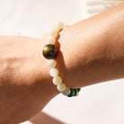 FuAttract Crescent Moon Moonstone Green Tiger's Eye Bracelet – Calm Focus Prosperity - image 3