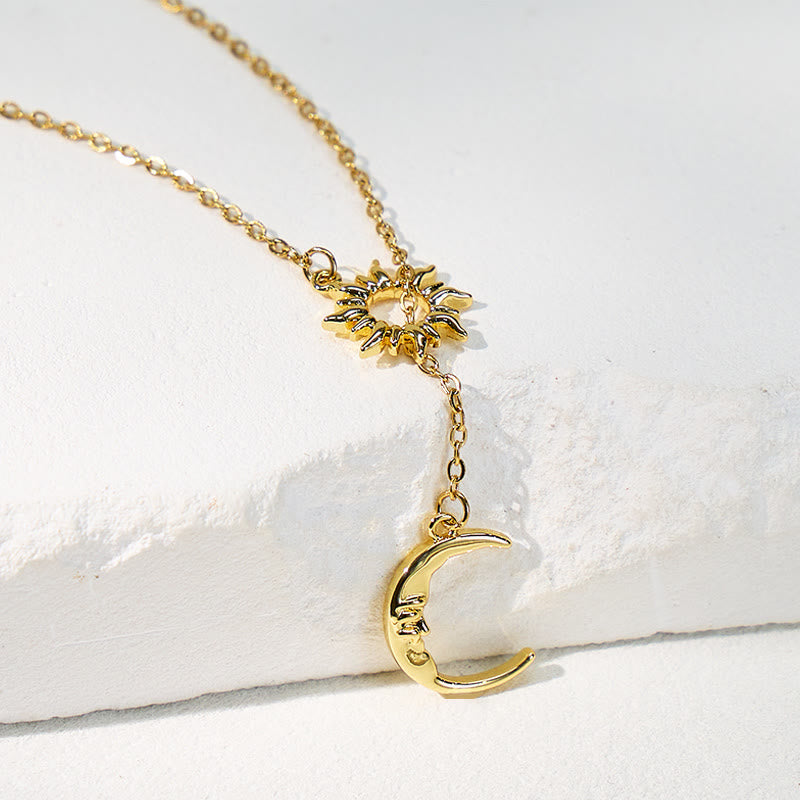 FuAttract Sun & Moon Stainless Steel Necklace – Harmony Modern Strength - image 1