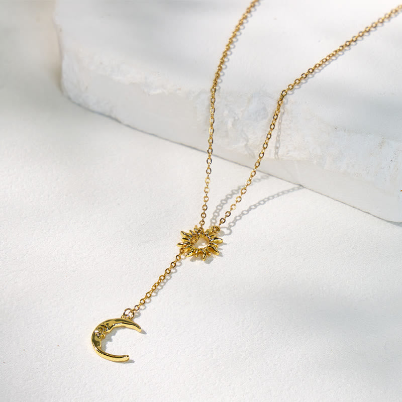 FuAttract Sun & Moon Stainless Steel Necklace – Harmony Modern Strength - image 2