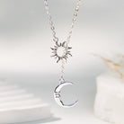 FuAttract Sun & Moon Stainless Steel Necklace – Harmony Modern Strength - Silver - image 6