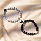 FuAttract Magnetic Heart Beaded Bracelet – Love Balance Emotional Harmony - White Turquoise+Black Obsidian - image 9