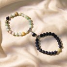 FuAttract Magnetic Heart Beaded Bracelet – Love Balance Emotional Harmony - Amazonite+Black Obsidian - image 6