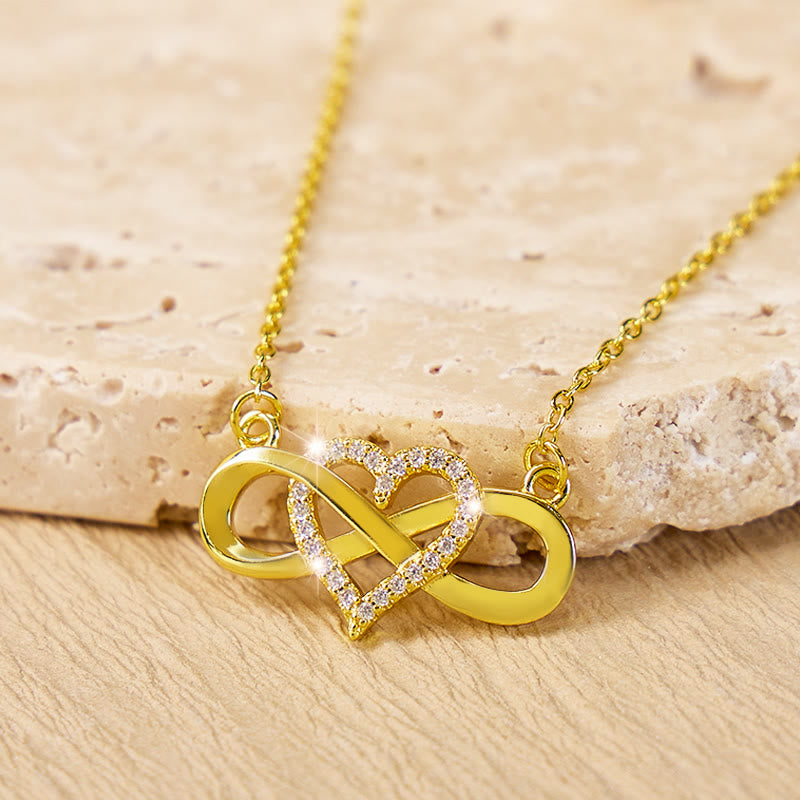 FuAttract Heart Infinity Zircon Necklace – Love Self-Love Sparkle Vitality - image 1