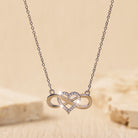 FuAttract Heart Infinity Zircon Necklace – Love Self-Love Sparkle Vitality - Silver - image 7