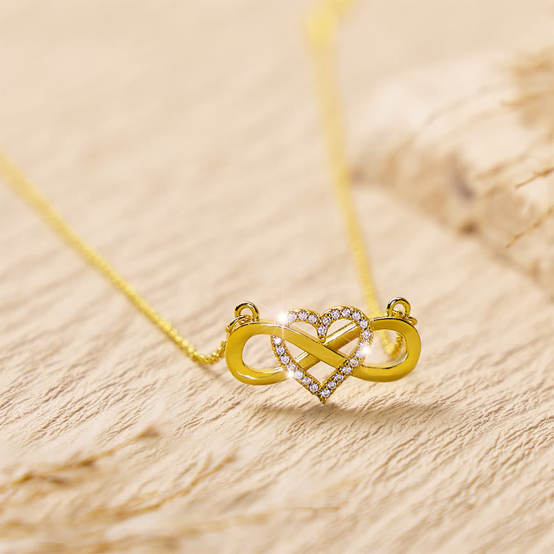 FuAttract Heart Infinity Zircon Necklace – Love Self-Love Sparkle Vitality - image 2