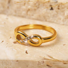 FuAttract Self-Love Strength & Modern Energy Infinity Stainless Steel Ring - image 3