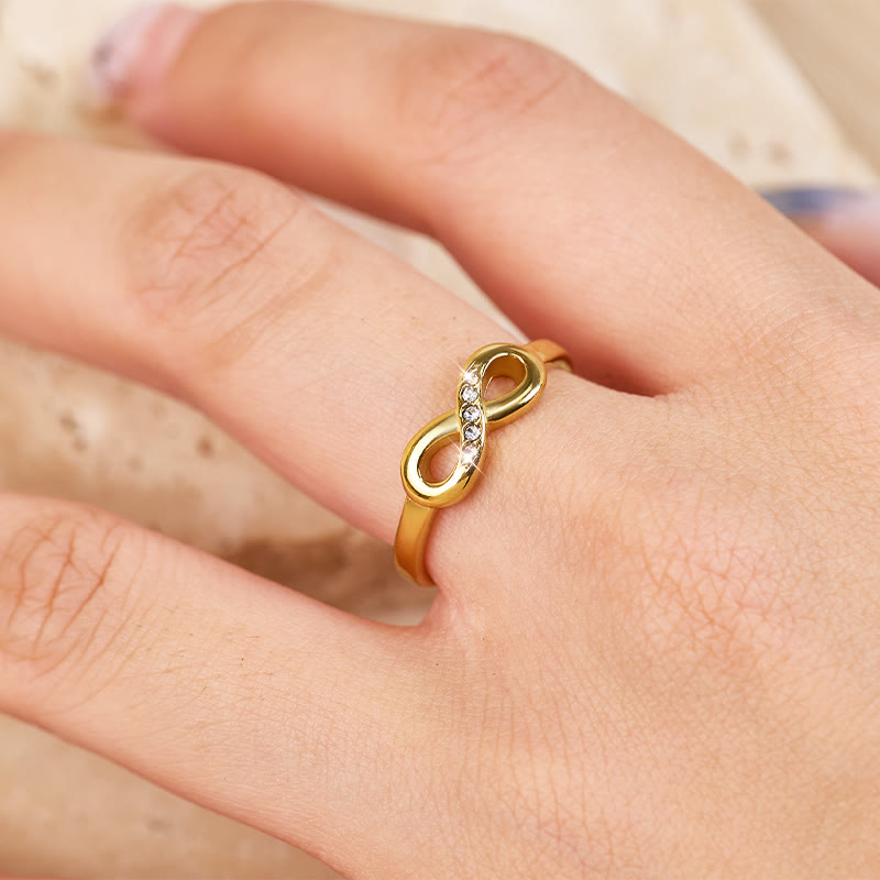 FuAttract Self-Love Strength & Modern Energy Infinity Stainless Steel Ring - image 4