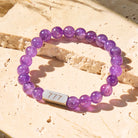 FuAttract Angel Numbers Amethyst Stainless Steel Bracelet – Calm Strength Guidance - 999 - image 0